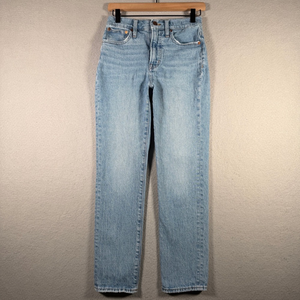 Madewell The Perfect Vintage Jean Light Wash Straight Leg Denim 25 CKP455985036